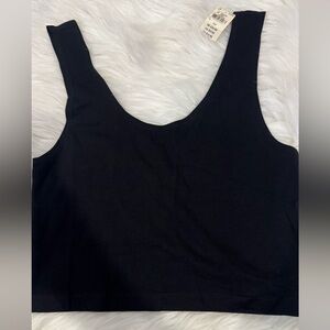 Victoria’s Secret PINK Black Cotton Crop Top Sz: S